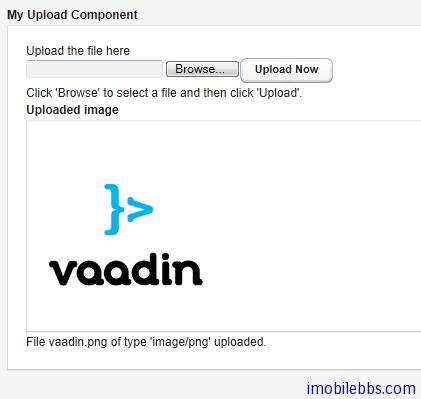 Vaadin Web应用开发教程(22):UI组件-Upload组件