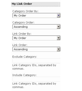 WordPress网站链接排序插件:My Link Order