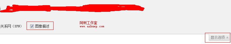后台菜单显示图像描述