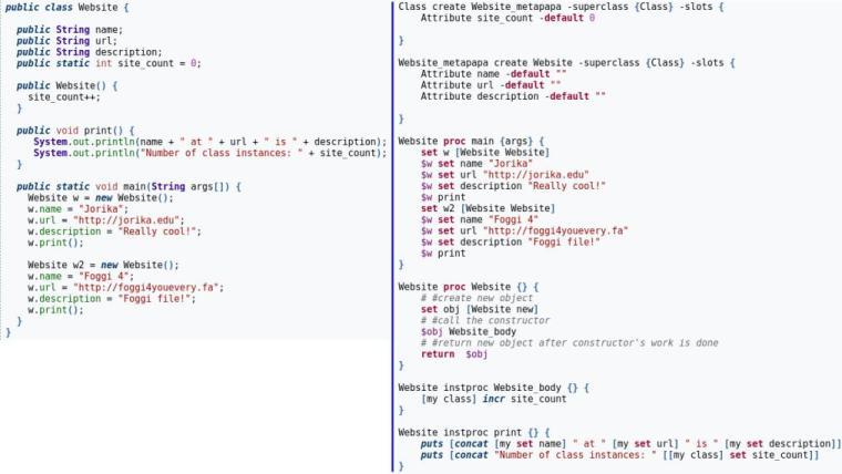 java2tcl