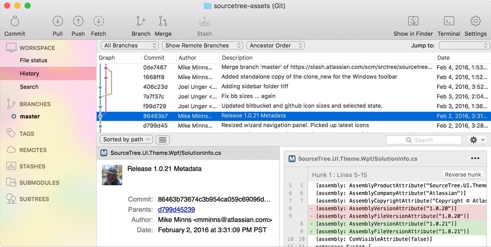 Git和Hg的客户端 SourceTree