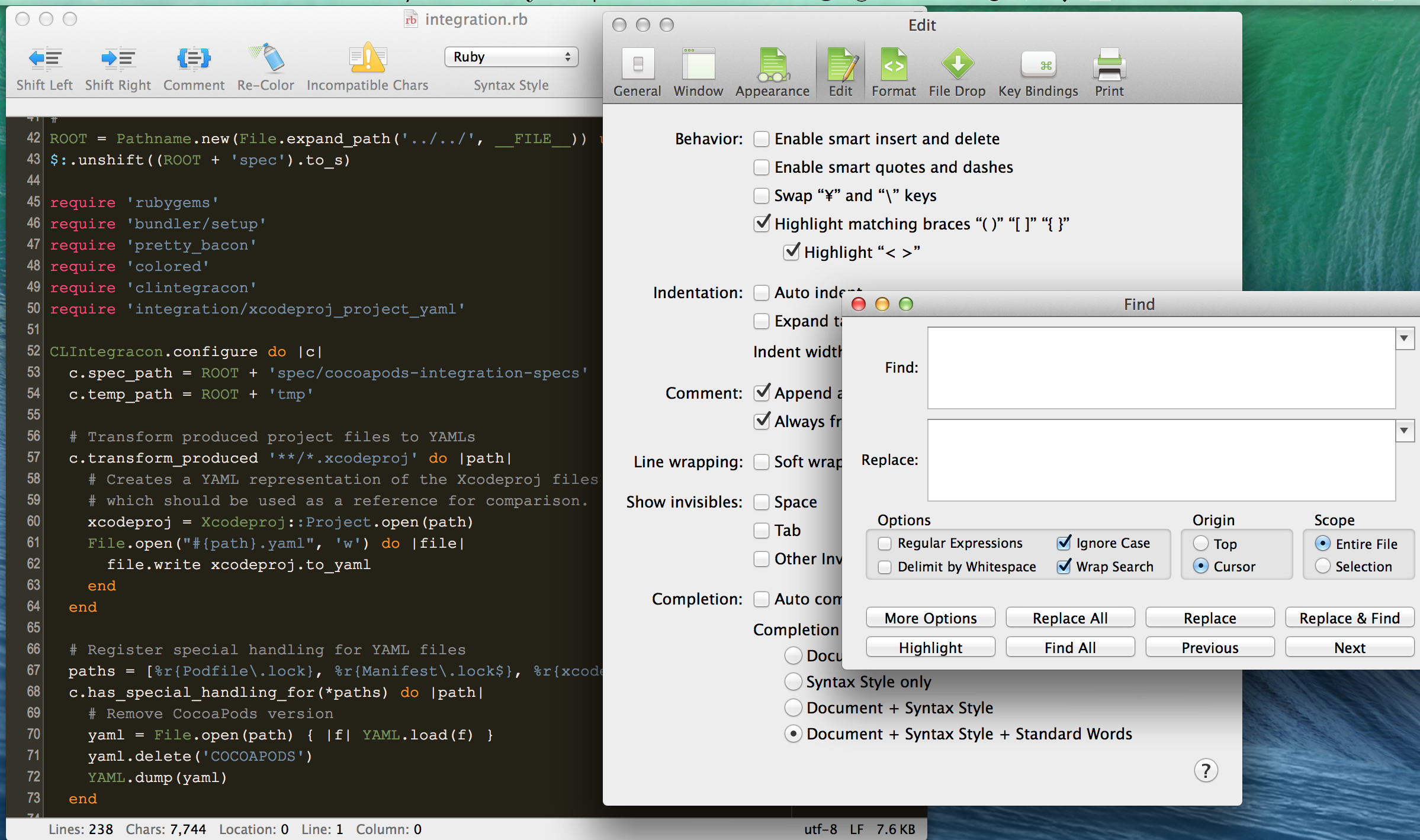 OS X 的文本编辑器 CotEditor