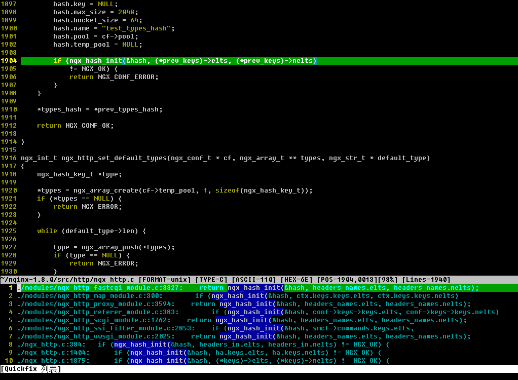 Vim 搜索插件 supersearch